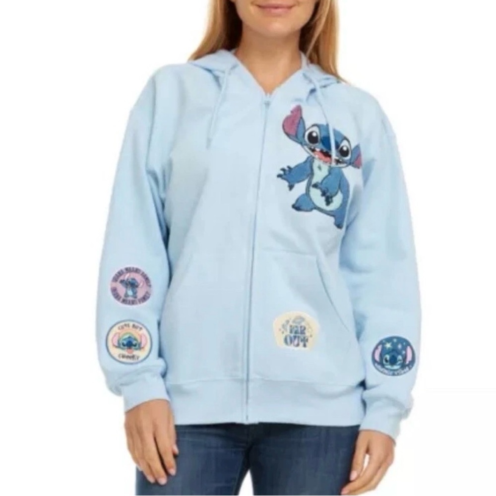 Disney Stitch zip up hoodie